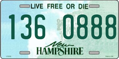 NH license plate 1360888