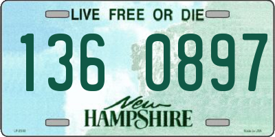 NH license plate 1360897