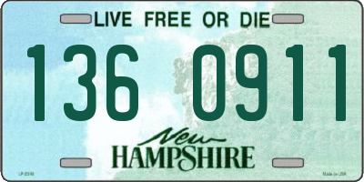 NH license plate 1360911