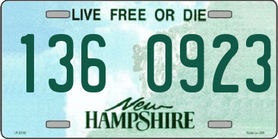 NH license plate 1360923