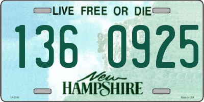 NH license plate 1360925