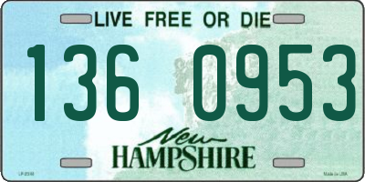 NH license plate 1360953