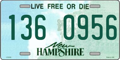 NH license plate 1360956