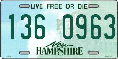 NH license plate 1360963