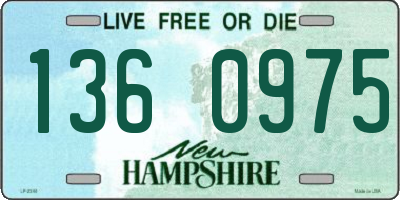 NH license plate 1360975