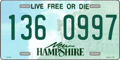 NH license plate 1360997