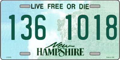 NH license plate 1361018