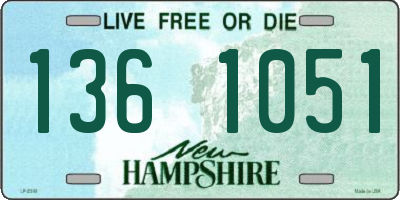 NH license plate 1361051