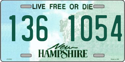 NH license plate 1361054