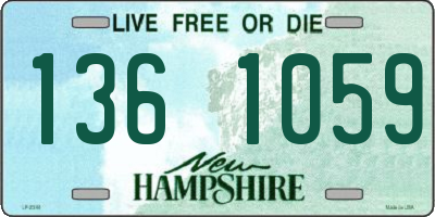 NH license plate 1361059