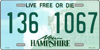 NH license plate 1361067