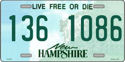 NH license plate 1361086