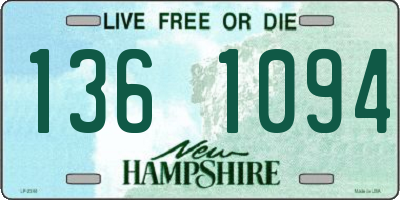 NH license plate 1361094