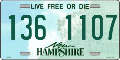 NH license plate 1361107