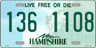 NH license plate 1361108