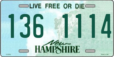 NH license plate 1361114