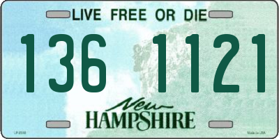 NH license plate 1361121