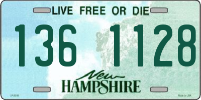 NH license plate 1361128