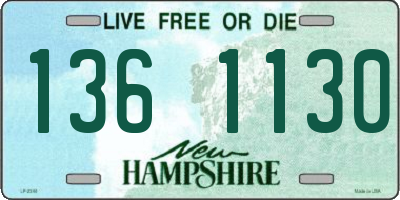 NH license plate 1361130