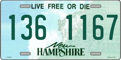 NH license plate 1361167