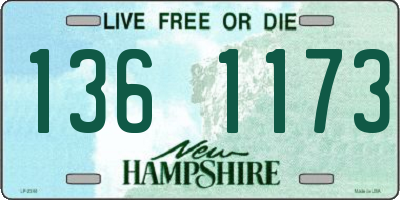 NH license plate 1361173