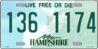 NH license plate 1361174