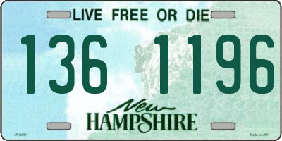 NH license plate 1361196