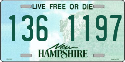 NH license plate 1361197