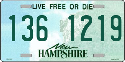 NH license plate 1361219