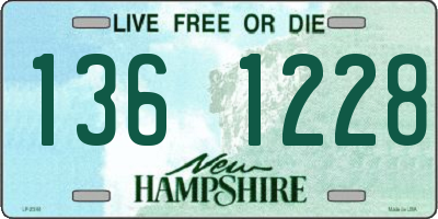NH license plate 1361228