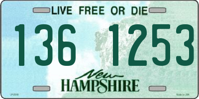 NH license plate 1361253