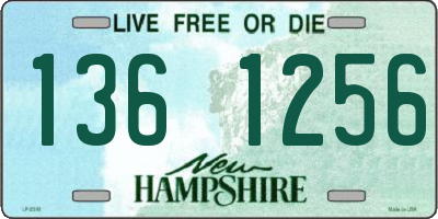 NH license plate 1361256