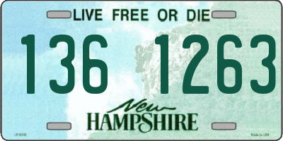NH license plate 1361263