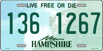 NH license plate 1361267