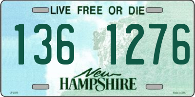 NH license plate 1361276
