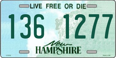 NH license plate 1361277