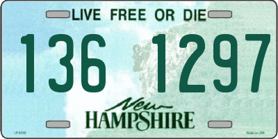 NH license plate 1361297
