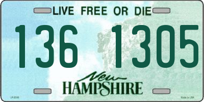 NH license plate 1361305