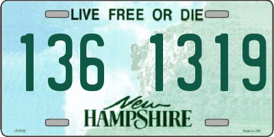 NH license plate 1361319