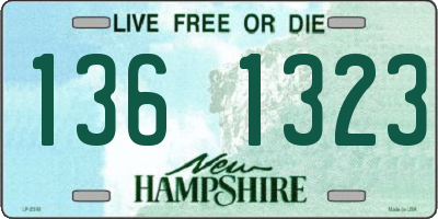 NH license plate 1361323