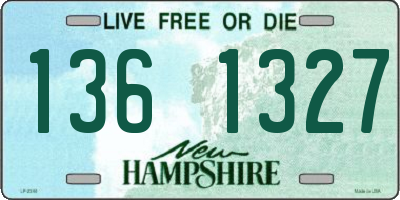 NH license plate 1361327