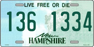 NH license plate 1361334