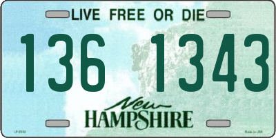 NH license plate 1361343