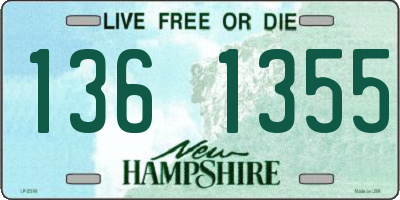 NH license plate 1361355