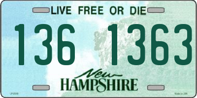 NH license plate 1361363