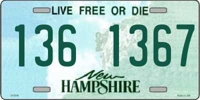 NH license plate 1361367