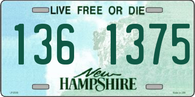 NH license plate 1361375