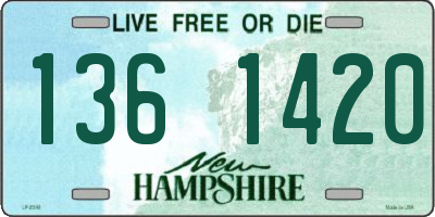 NH license plate 1361420
