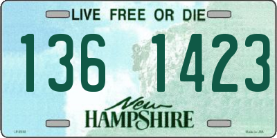 NH license plate 1361423