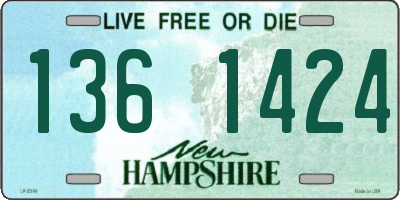 NH license plate 1361424